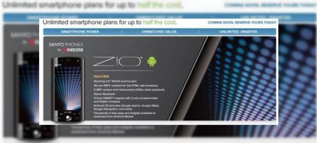 Sanyo Zio, primul telefon Android al producatorului asiatic, disponibil din 21 august