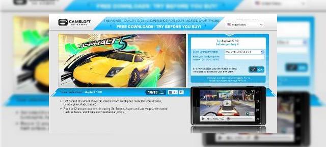 Testeaza jocurile HD de la Gameloft pe telefonul tau Android, inainte de a le cumpara (Video)