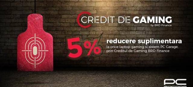 PC Garage lansează împreună cu BRD Finance "Creditul de Gaming" prin care se finanțează achiziția de laptop-uri și PC-uri de gaming