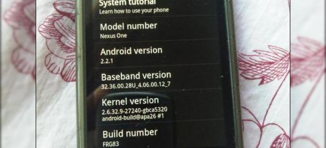 Android 2.2.1 disponibil acum pe Nexus One - iata cum se realizeaza update-ul