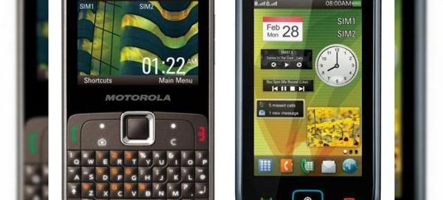 Dual SIM-uri noi Motorola: EX115 si EX128