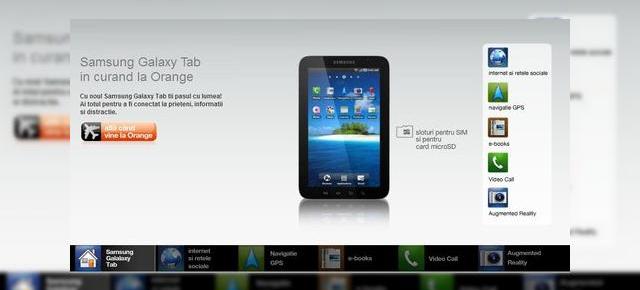 Orange Romania vinde tabletul Samsung Galaxy Tab, cu abonament in aceasta luna; avem confirmarea oficiala!