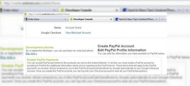 Cumpara din Android Market, plateste cu PayPal