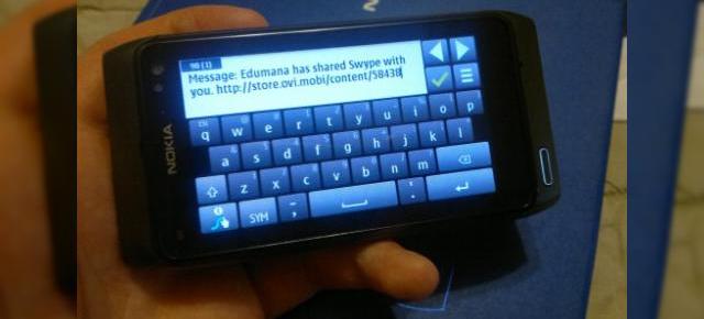 Tastatura Swype, acum și pe Nokia N8 (Video)