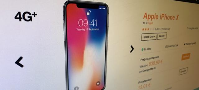 iPhone X la 13 euro din cauza unei erori la Orange România; Toate comenzile sunt onorate