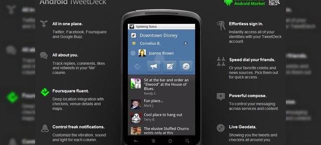 Android TweetDeck 1.0.3 Își dezvăluie funcțiile; descărcați-l de aici!
