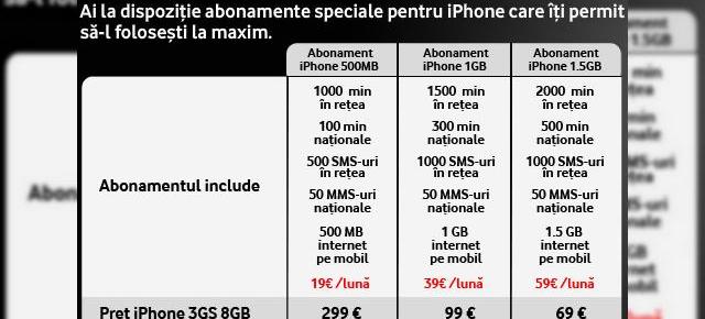 iPhone 4 cu prețuri promoționale la Vodafone România