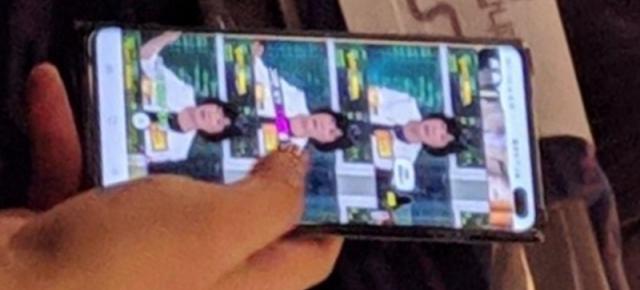 Prima fotografie reală cu Samsung Galaxy S10+ este aici! Cu decupaj pentru camera selfie duală