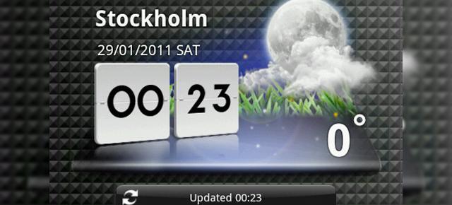 Un widget atractiv de la LG (meteo/ceas) acum pe orice telefon Android