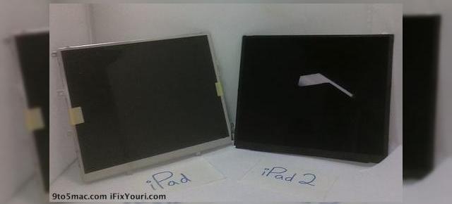 Display-ul lui iPad 2, fotografiat și comparat cu cel de pe primul iPad