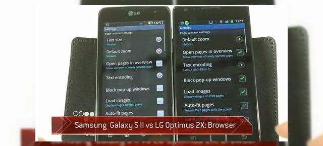 Duel dual core: Samsung Galaxy S2 versus LG Optimus 2X (Video)