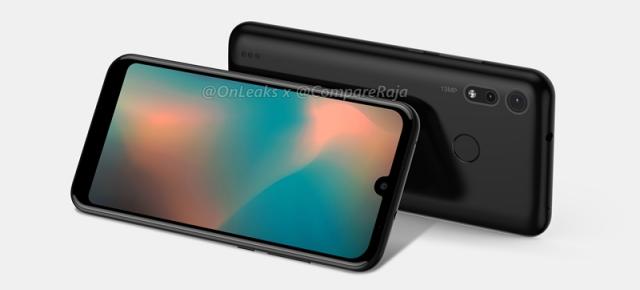 Motorola P40 Play se afișează în randări 3D cu decupaj picătură în ecran și cameră duală în spate; Avem și un video