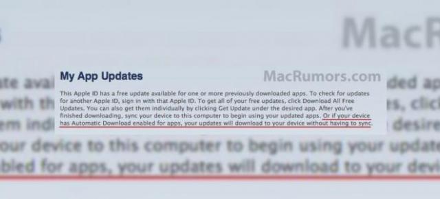 iTunes dezvăluie din greșeală o funcție a lui iOS 5: sincronizarea automată a aplicațiilor