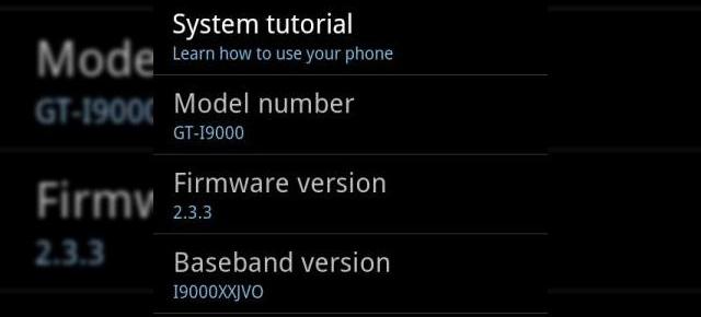 Samsung Galaxy S primește Android 2.3.3 prin Kies (oficial)