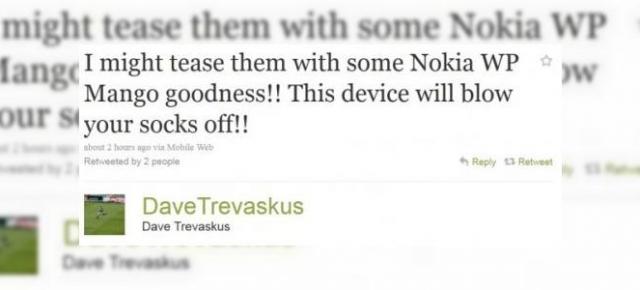 Nokia ne promite un smartphone Windows Phone Mango care "ne va da pe spate"... poate chiar săptămâna viitoare!