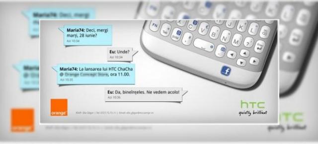HTC ChaCha se lansează prin Orange marți 28 iunie intr-un eveniment special!