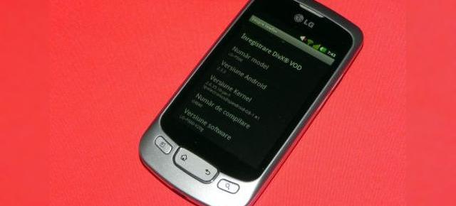 Android 2.3.3 Gingerbread pe LG Optimus One P500