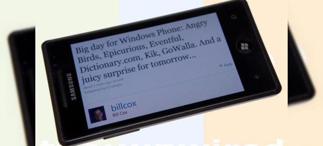 Lansare Windows Phone cu surprize mâine, confirmată de un oficial Microsoft pe Twitter