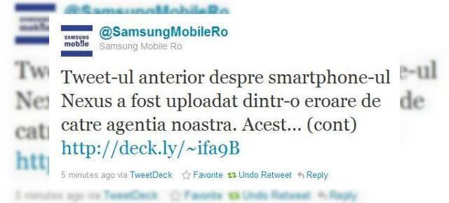 Nexus 3 vine de la Samsung - confirmarea oficială