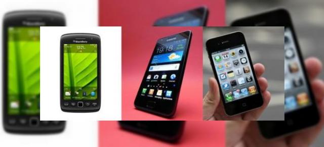 BlackBerry Torch 9860 vs Samsung Galaxy S II vs iPhone 4 - comparativ hardware