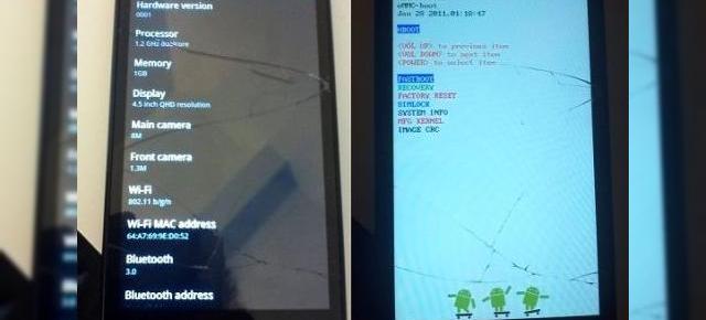 Prototipul lui HTC Holiday, telefon cu ecran (spart) de 4.5 inchi surprins În imagini