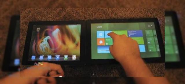 iOS 5 (iPad 2) versus Windows 8 (Video)