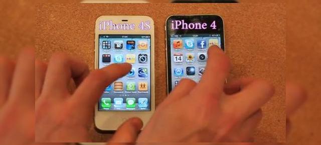 iPhone 4 versus iPhone 4S Într-un test al vitezei (Video)