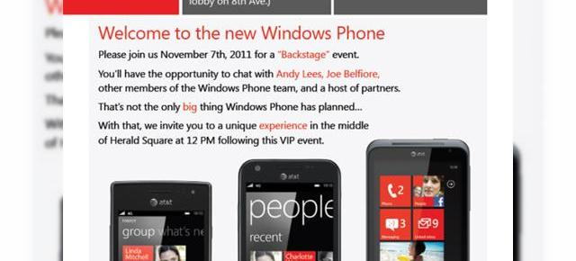 Eveniment special Windows Phone programat de Microsoft pe 7 noiembrie! Debut local de Nokia Lumia sau preview WP Tango?