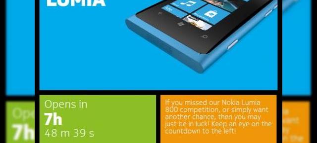 Concurs cu un Nokia Lumia 800 gratuit pe pagina de Facebook Nokia!