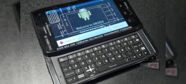 Motorola Droid 4 vine pe 8 decembrie, În aceeași zi cu Galaxy Nexus; Un Droid RAZR cu tastatură?