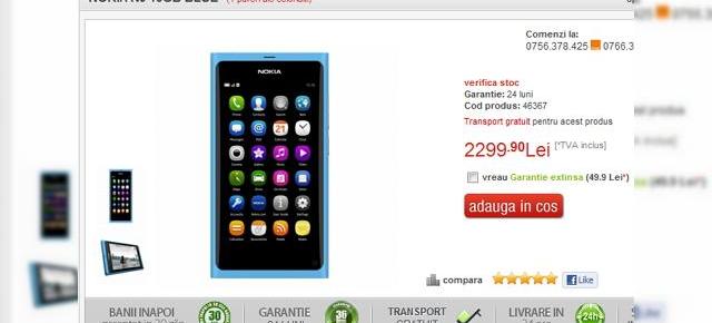 Prețul lui Nokia N9 a scăzut! Iată cât costă acum unul dintre hiturile anului 2011