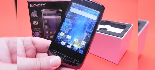 Allview P2 Alldro scos din cutie la Mobilissimo.ro - telefon Android 2.3 dual SIM cu preț accesibil (Video)