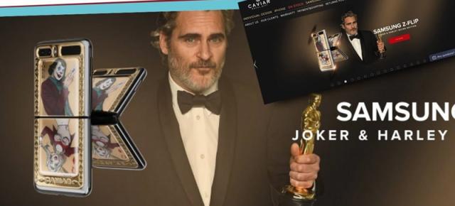 Joaquin Phoenix şi Jokerul folosiți pentru a promova un Galaxy Z Flip tunat de ruşii de la Caviar