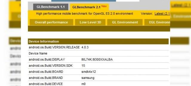Samsung Galaxy S III Își face apariția Într-un prim benchmark?