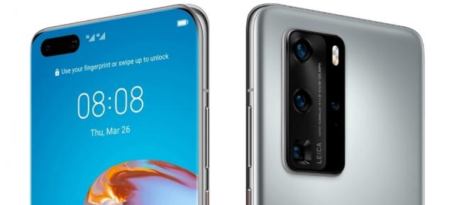 Huawei P40 și Huawei P40 Pro se lasă admirate în cele mai detaliate randări de până acum; Vin cu decupaj generos pentru camera selfie