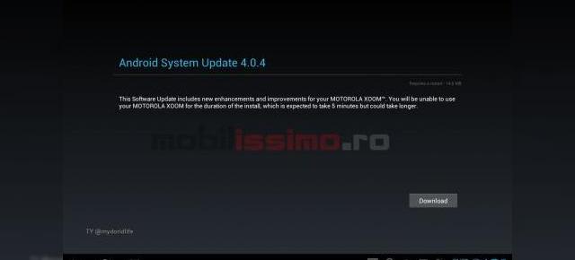 Android 4.0.4 disponibil acum pe Motorola Xoom WiFi!