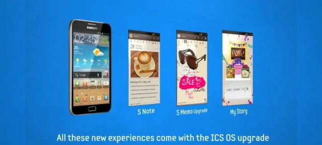 Samsung Galaxy Note va primi și aplicații premium odată cu actualizarea la Android 4.0 (Video)