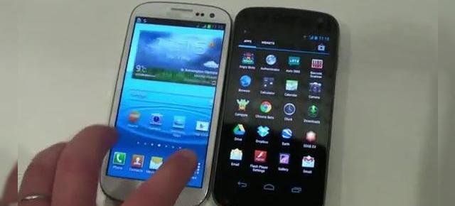 Samsung Galaxy S III versus Samsung Galaxy Nexus (Video)