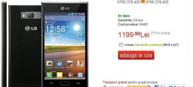 LG Optimus L7 disponibil prin Quickmobile.ro, iată prețul! (Video)