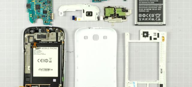 Samsung Galaxy S III disecat, analizat componentă cu componentă