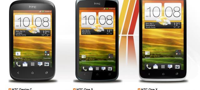 Oferta Orange pentru HTC Desire C, HTC One S și HTC One X