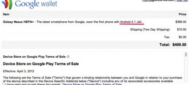 Android 4.1 Jelly Bean va sosi pe Samsung Galaxy Nexus - scăpare din Google Play store