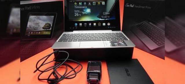 ASUS Transformer Pad Infinity 700 scos din cutie Împreună cu dockul tastatură (Video)