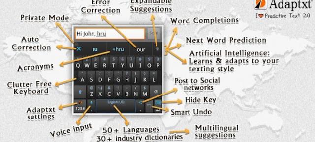 Adaptxt - soluție inteligentă pentru introducerea textului În limba română pe platforma Android (video)