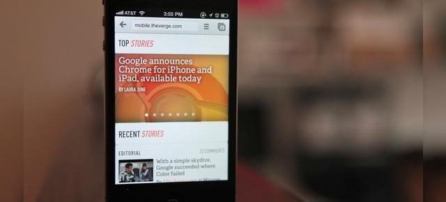 Chrome pentru iPhone și iPad - no. 1 În App Store după o singură zi