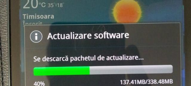 A sosit update la Android 4.0 pentru Samsung Galaxy Note În România
