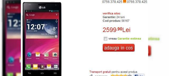 LG Optimus 4X HD a ajuns În România prin Quickmobile.ro! Iată prețul!