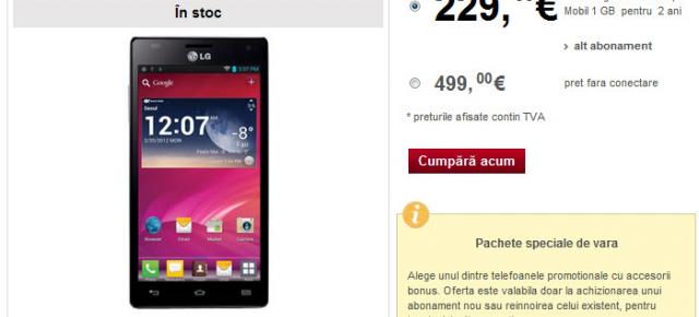 Vodafone România vinde de azi Nokia Lumia 900 și telefonul quad core LG Optimus 4X HD