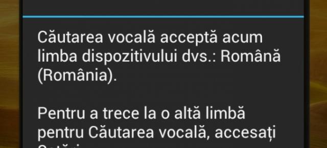 Limba română a fost adăugată În Google Voice Search și Google Now