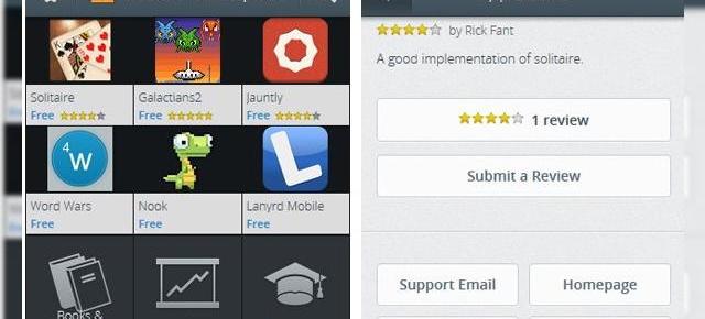 Firefox OS Marketplace În primele capturi de ecran